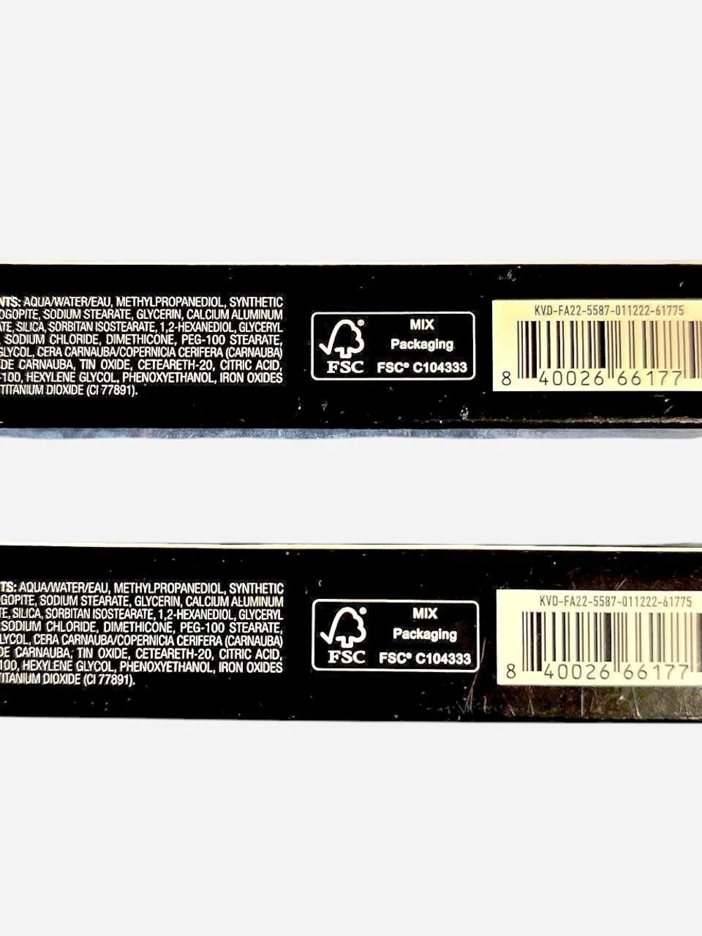 2x Set: Kat Von D DAZZLE STICK Eye shadows 3.5g/0.123oz
